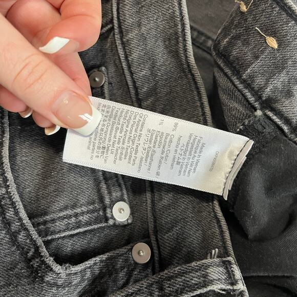 Madewell Dark Gray Perfect Vintage Straight Jeans Size 31 - Picture 3 of 7